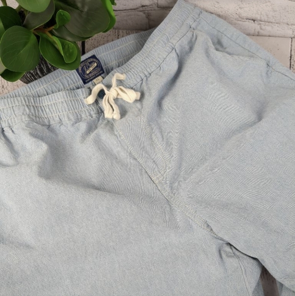 J. Crew drawstring elastic zipper casual pants with pockets light blue XL - Picture 3 of 12